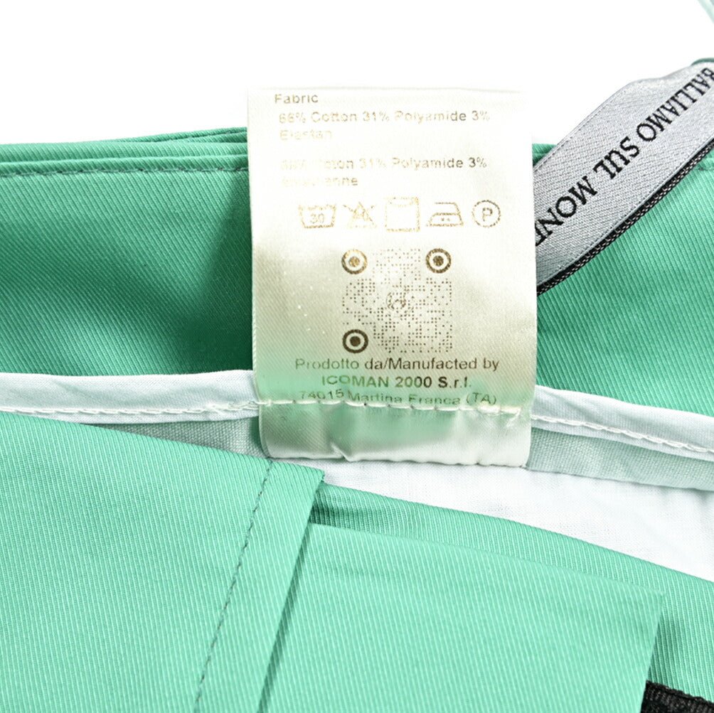 MORE SALE｜BERWICH "CHIAIA" ナイロン混コットン ベルトレスイージーパンツ｜424387 - 46｜GUARDAROBA MILANO OFFICIAL STORE