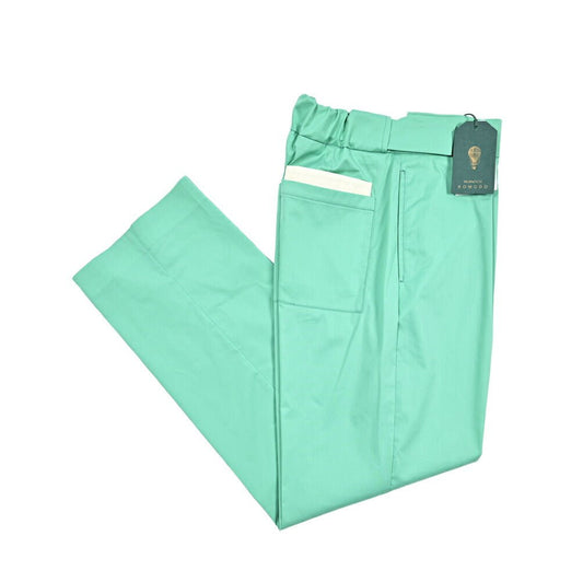 MORE SALE｜BERWICH "CHIAIA" ナイロン混コットン ベルトレスイージーパンツ｜424387 - 46｜GUARDAROBA MILANO OFFICIAL STORE