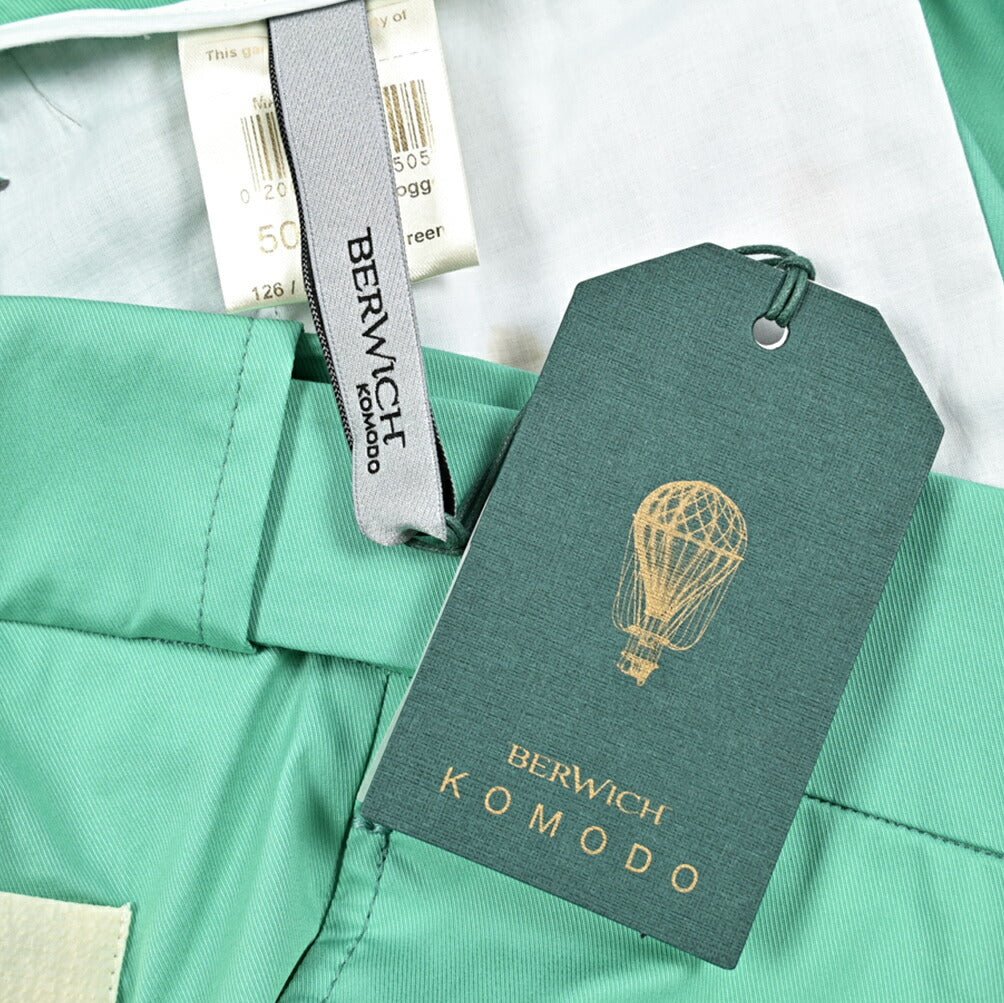 MORE SALE｜BERWICH "CHIAIA" ナイロン混コットン ベルトレスイージーパンツ｜424387 - 46｜GUARDAROBA MILANO OFFICIAL STORE