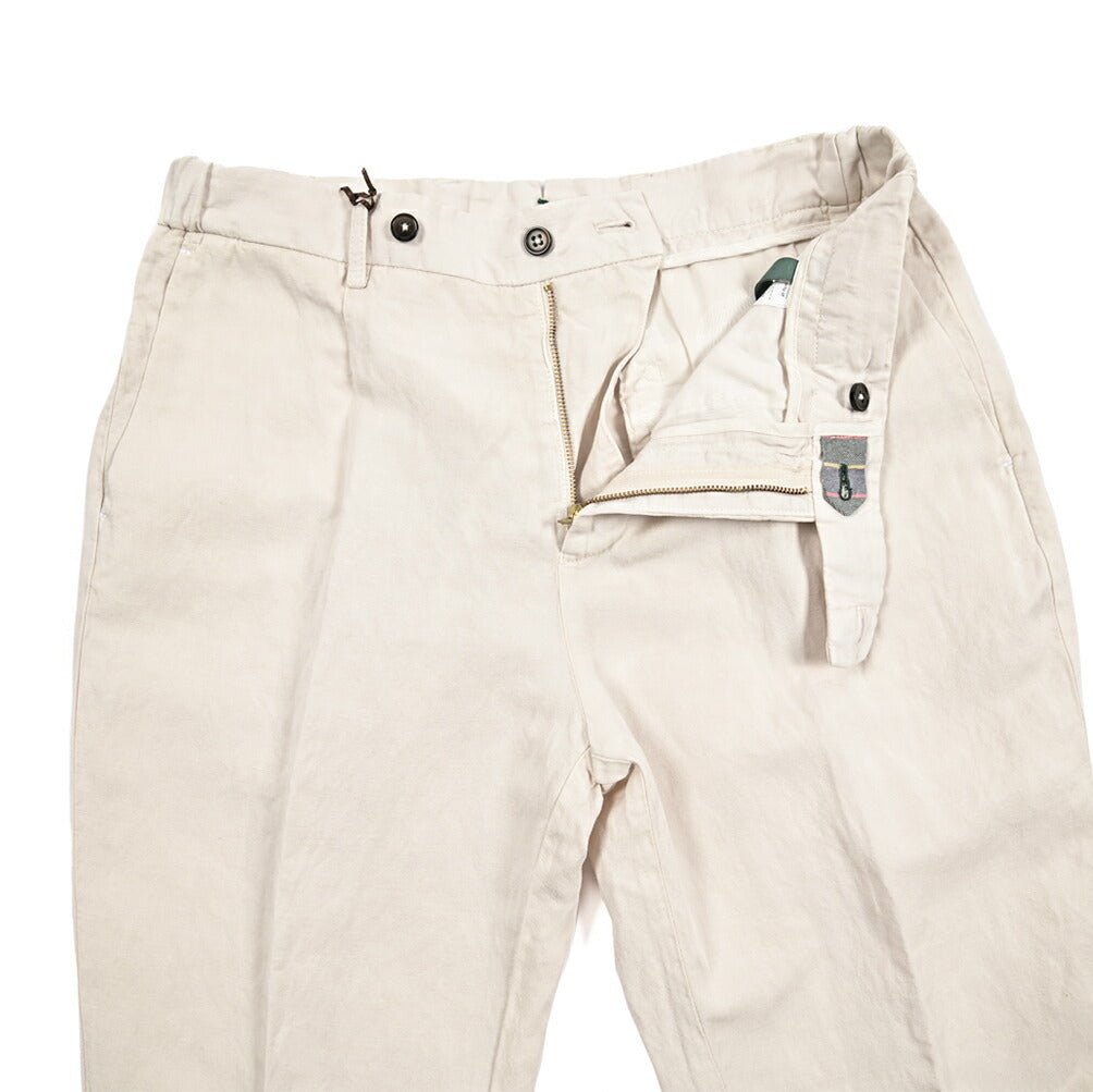 MORE SALE｜BERWICH "GLOBE GD" リヨセル混リネン ノータックパンツ｜425070 - 48｜GUARDAROBA MILANO OFFICIAL STORE