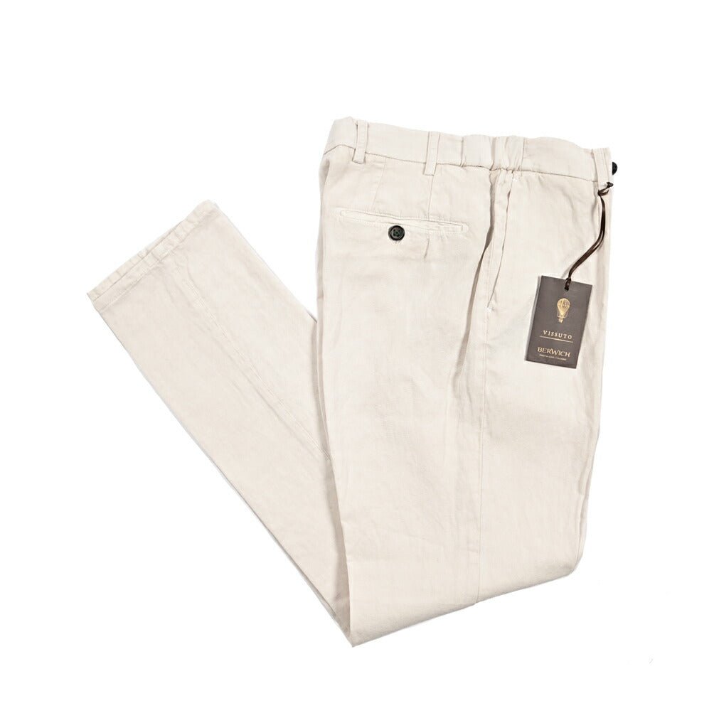 MORE SALE｜BERWICH "GLOBE GD" リヨセル混リネン ノータックパンツ｜425070 - 48｜GUARDAROBA MILANO OFFICIAL STORE