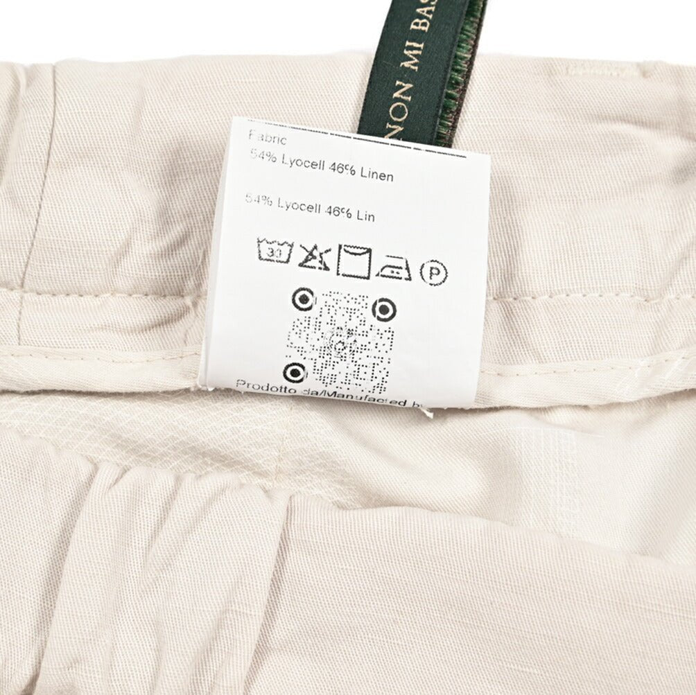 MORE SALE｜BERWICH "GLOBE GD" リヨセル混リネン ノータックパンツ｜425070 - 48｜GUARDAROBA MILANO OFFICIAL STORE