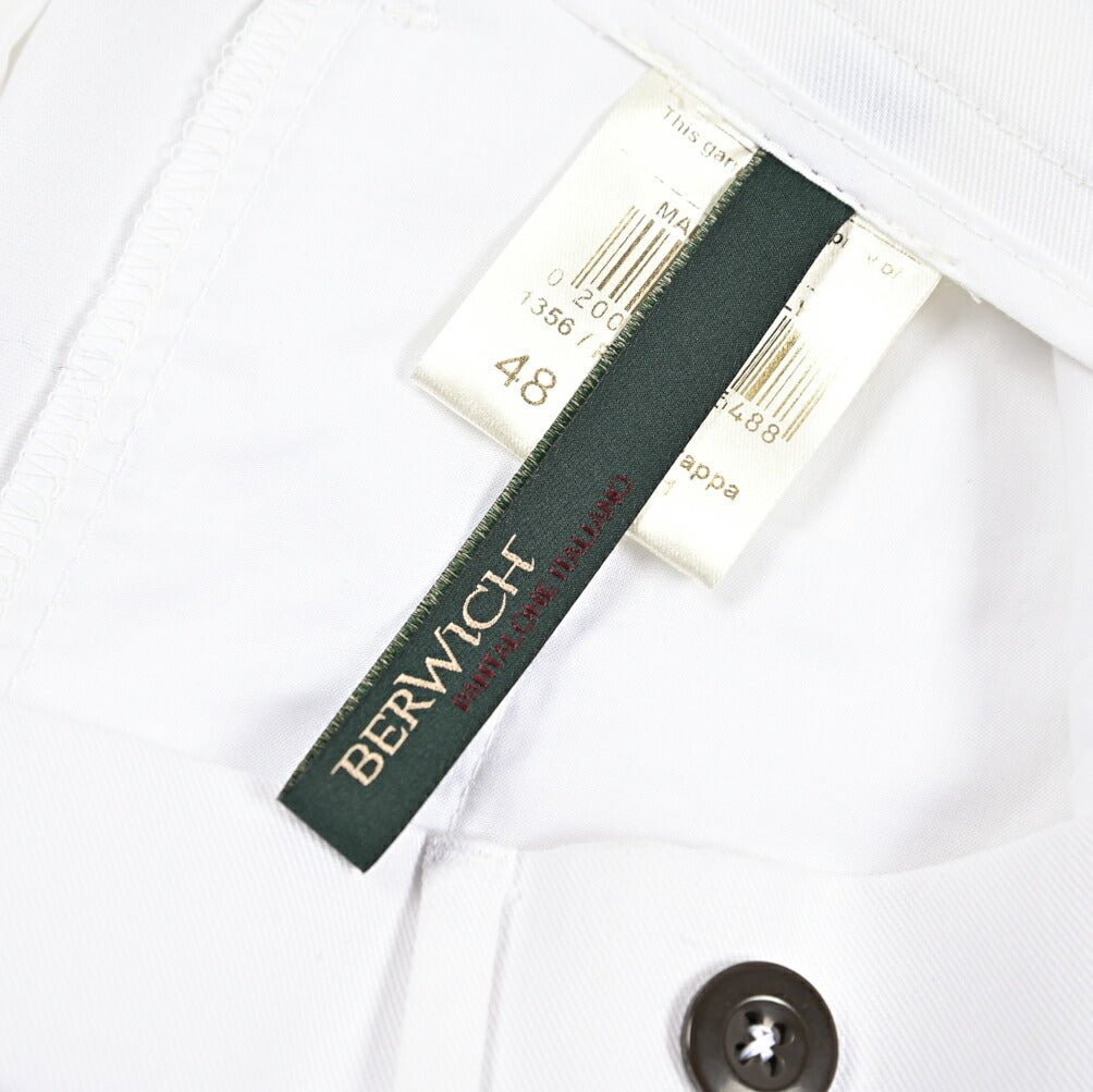 MORE SALE｜BERWICH "NEW GRAPPA" ポリエステル混コットン ワンタックパンツ｜425073 - 46｜GUARDAROBA MILANO OFFICIAL STORE