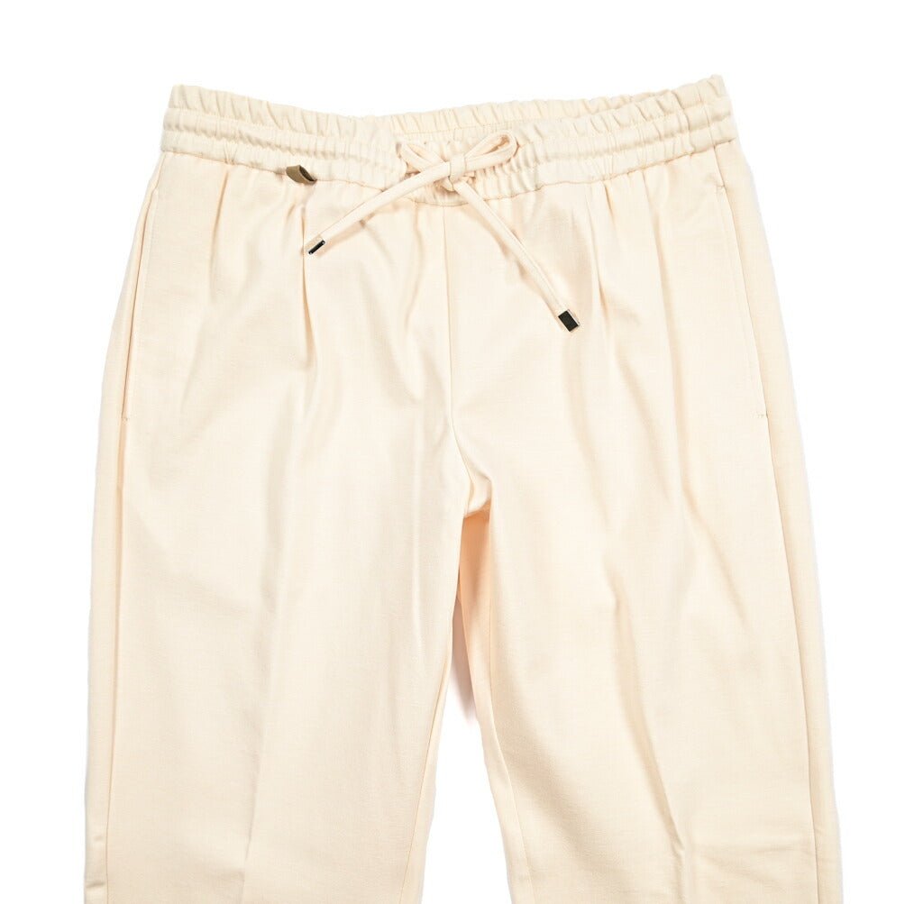 MORE SALE｜BERWICH "SPIAGGIA 1P SP" ビスコース混ポンチジャージー ドローコード付きイージーパンツ｜425068 - 48｜GUARDAROBA MILANO OFFICIAL STORE