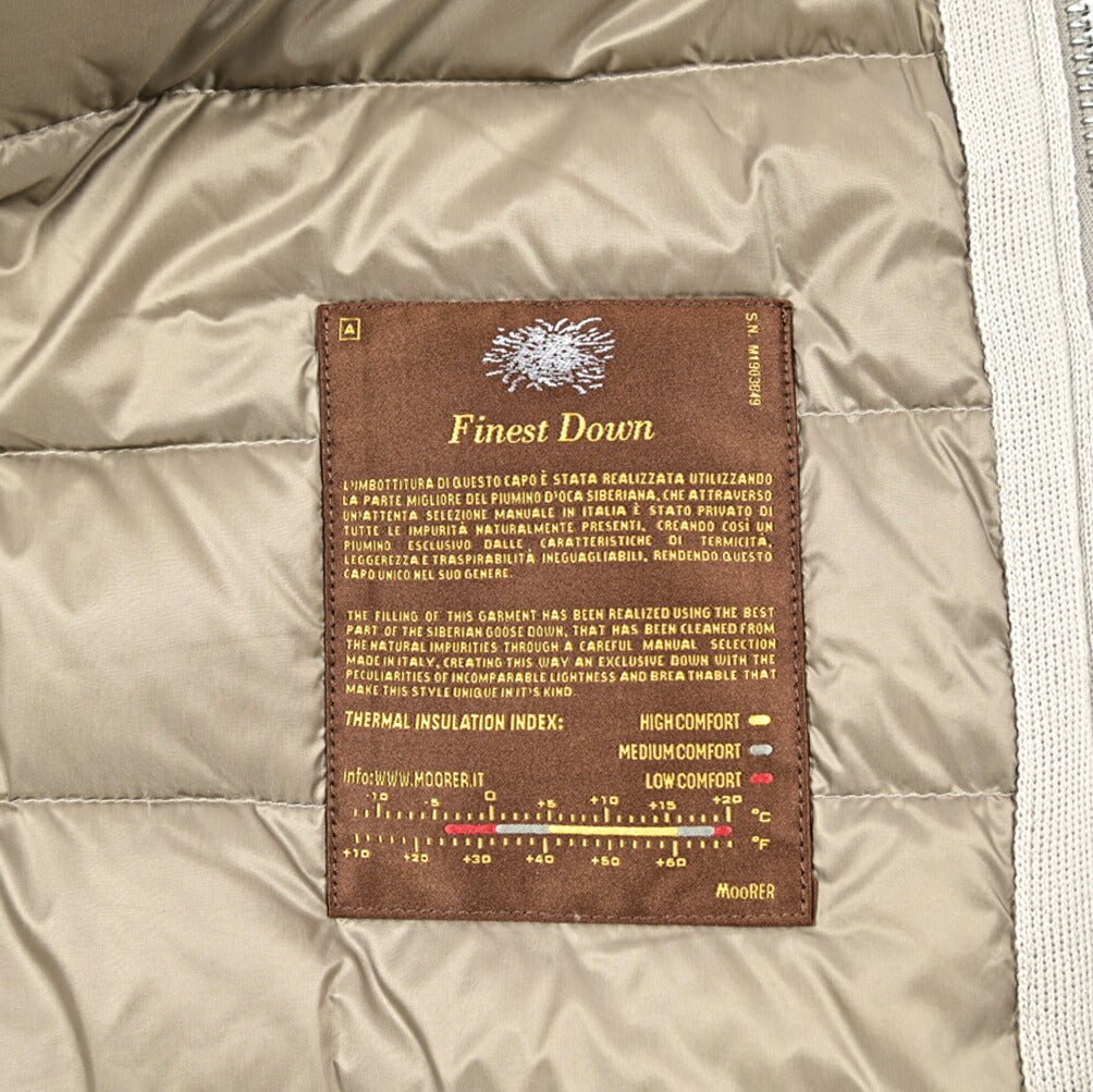 MORE SALE｜《レディース》MOORER "MALBA - STM" 異素材コンビダウンベスト｜420400｜GUARDAROBA MILANO OFFICIAL STORE