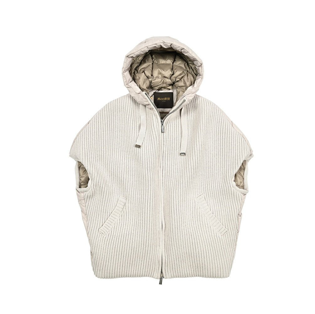 MORE SALE｜《レディース》MOORER "MALBA - STM" 異素材コンビダウンベスト｜420400｜GUARDAROBA MILANO OFFICIAL STORE