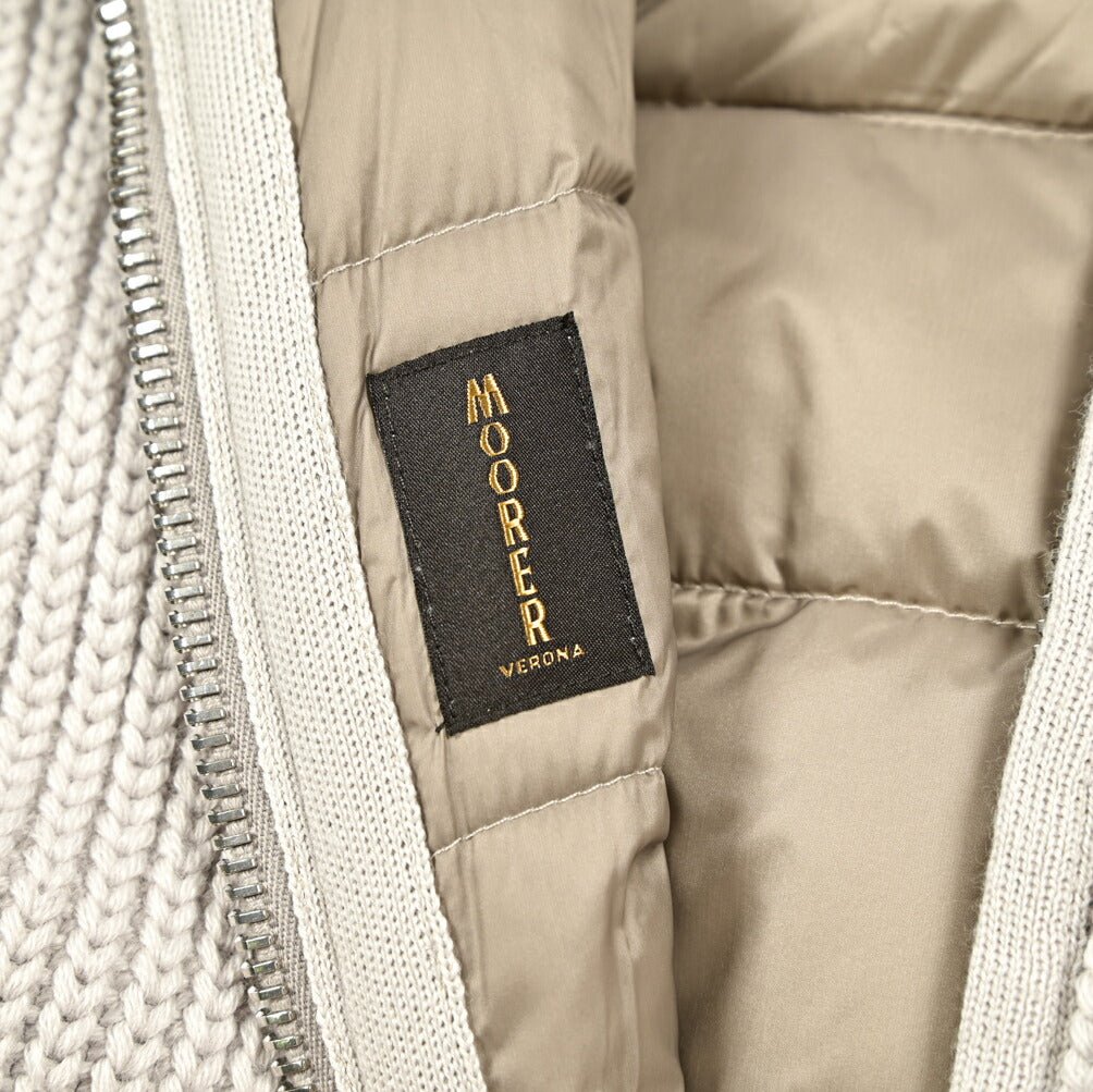 MORE SALE｜《レディース》MOORER "MALBA - STM" 異素材コンビダウンベスト｜420400｜GUARDAROBA MILANO OFFICIAL STORE