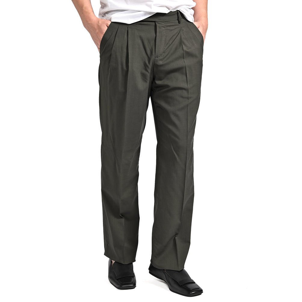 MORE SALE｜PT TORINO Edge "DICIANNOVE" SUPER 130's ヴァージンウール100% ツータックストレートスラックス｜423449 - 50｜GUARDAROBA MILANO OFFICIAL STORE