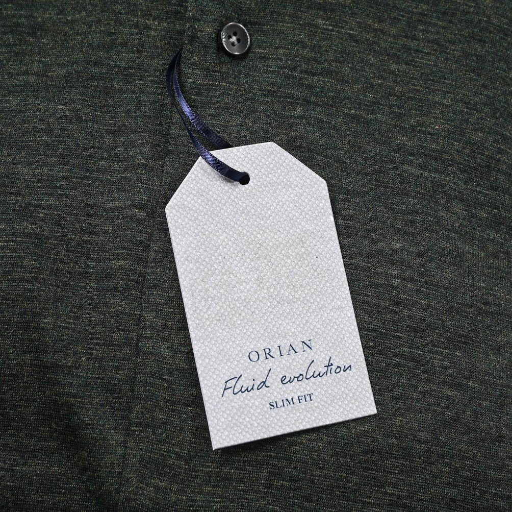 ORIAN Fluid evolution SLIM FIT ストレッチウールジャージー ホリゾンタルカラードレスシャツ｜GUARDAROBA MILANO OFFICIAL STORE