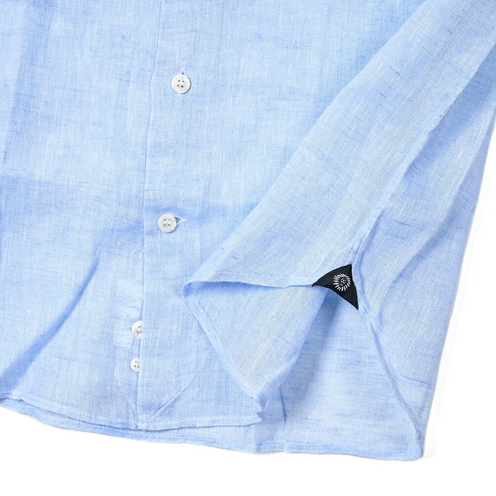 ORIAN Vintage リネン100% ホリゾンタルカラードレスシャツ｜GUARDAROBA MILANO OFFICIAL STORE