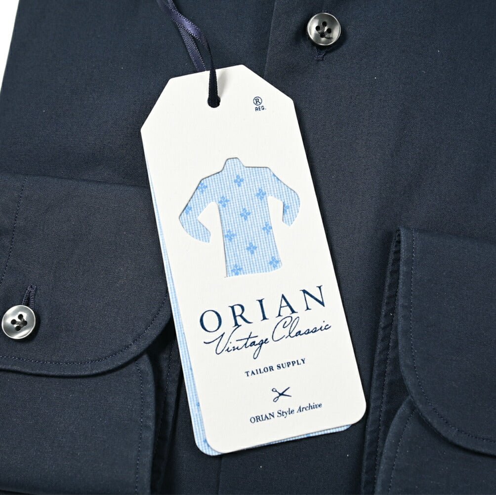 ORIAN Vintage Classic コットン100% ホリゾンタルカラー ドレスシャツ｜GUARDAROBA MILANO OFFICIAL STORE