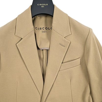【P10倍】26SS CIRCOLO 1901 ストレッチコットン 2Bシングルテーラードイージージャケット イージーブレザー｜436851-44｜GUARDAROBA MILANO OFFICIAL STORE