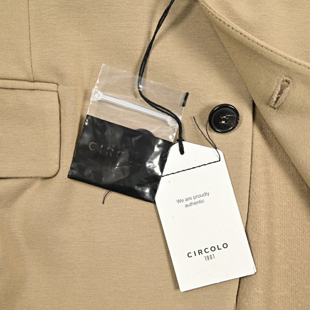 【P10倍】26SS CIRCOLO 1901 ストレッチコットン 2Bシングルテーラードイージージャケット イージーブレザー｜436851-44｜GUARDAROBA MILANO OFFICIAL STORE
