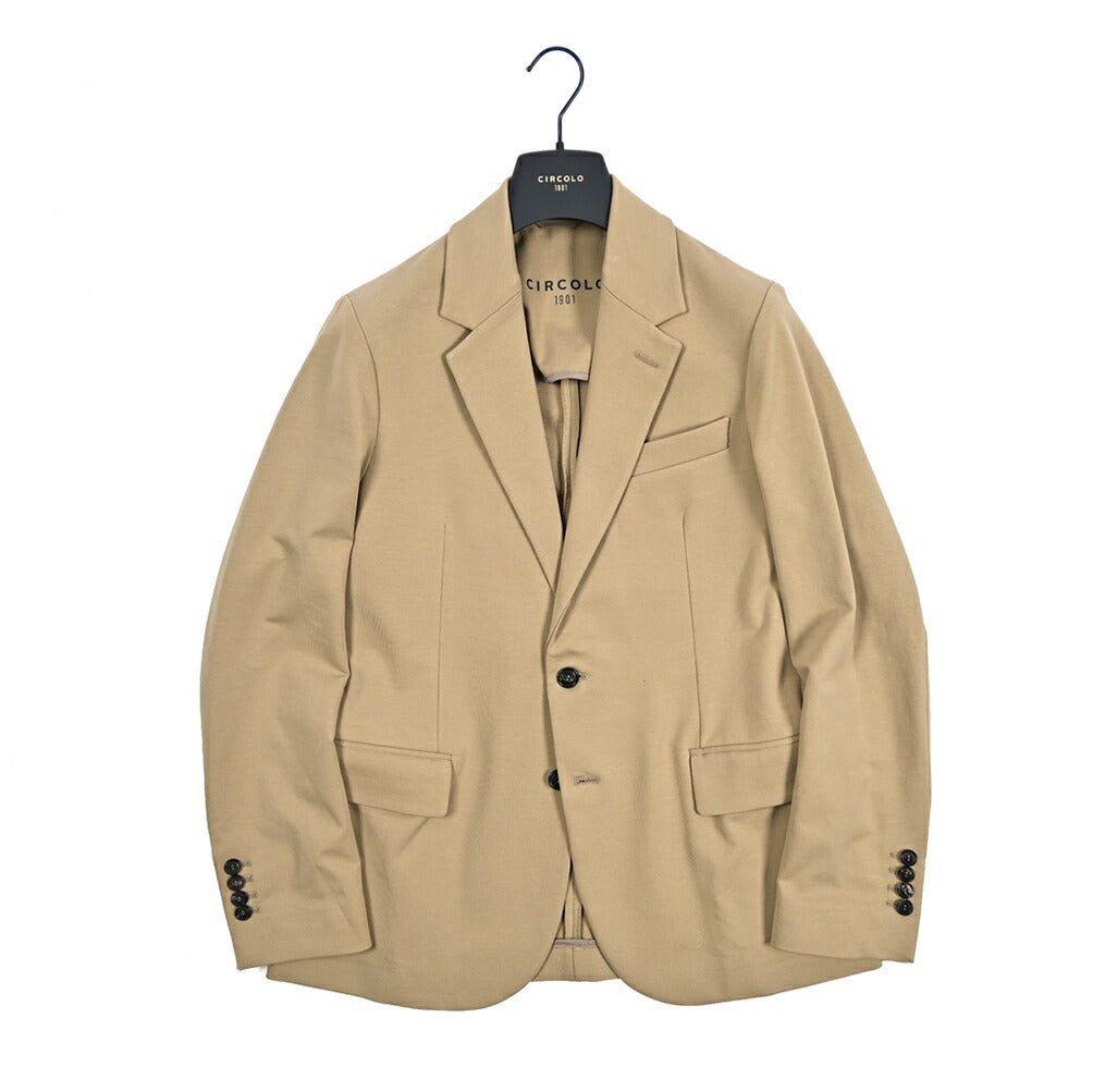 【P10倍】26SS CIRCOLO 1901 ストレッチコットン 2Bシングルテーラードイージージャケット イージーブレザー｜436851-44｜GUARDAROBA MILANO OFFICIAL STORE