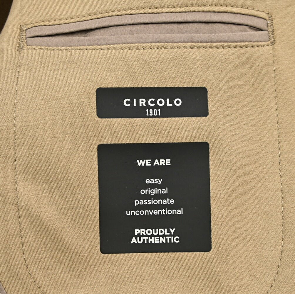 【P10倍】26SS CIRCOLO 1901 ストレッチコットン 2Bシングルテーラードイージージャケット イージーブレザー｜436851-44｜GUARDAROBA MILANO OFFICIAL STORE