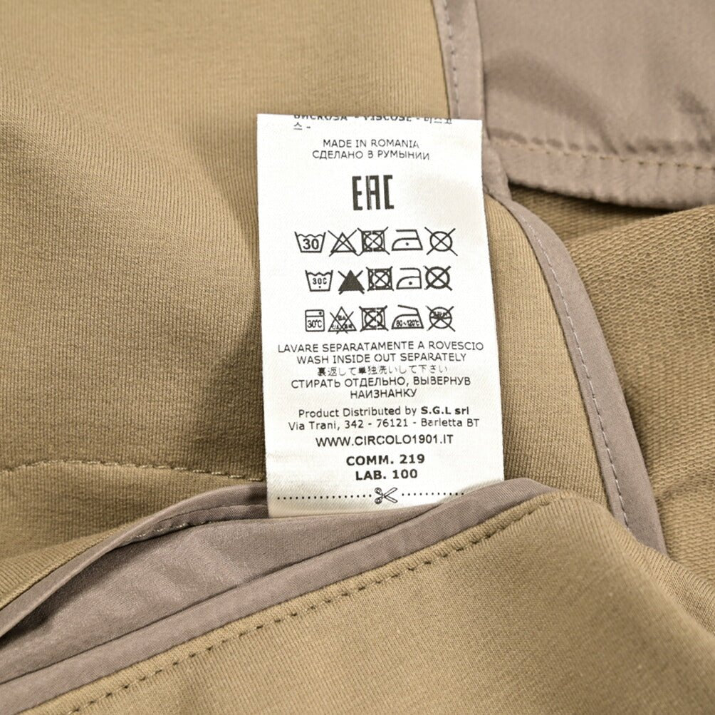 【P10倍】26SS CIRCOLO 1901 ストレッチコットン 2Bシングルテーラードイージージャケット イージーブレザー｜436851-44｜GUARDAROBA MILANO OFFICIAL STORE