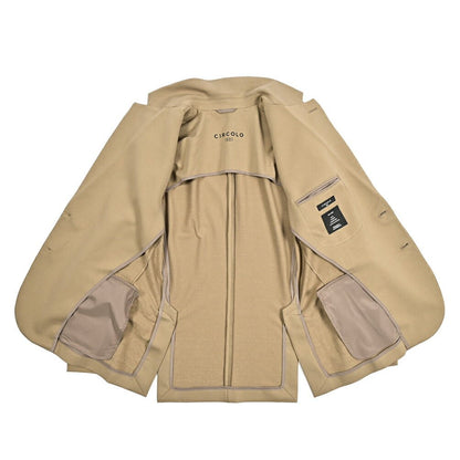 【P10倍】26SS CIRCOLO 1901 ストレッチコットン 2Bシングルテーラードイージージャケット イージーブレザー｜436851-44｜GUARDAROBA MILANO OFFICIAL STORE