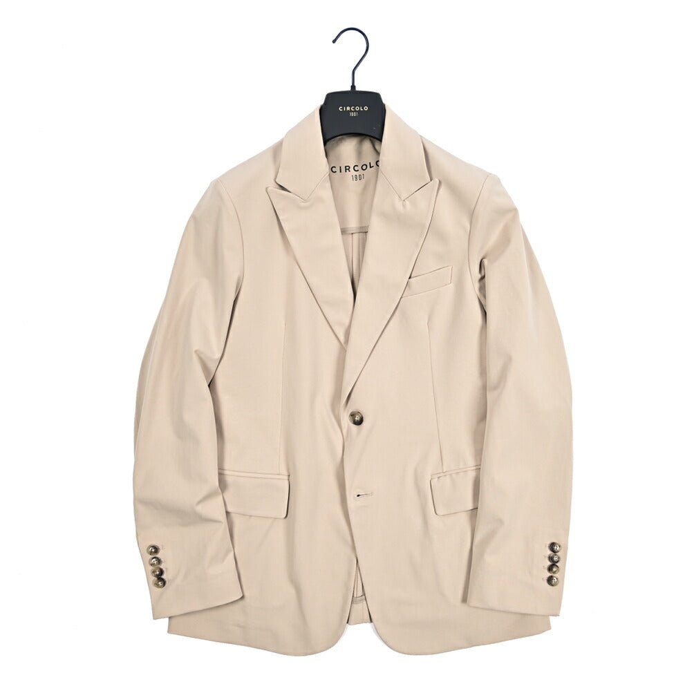 【P10倍】26SS CIRCOLO 1901 ストレッチコットン 2Bシングルテーラードイージージャケット イージーブレザー｜436872-44｜GUARDAROBA MILANO OFFICIAL STORE