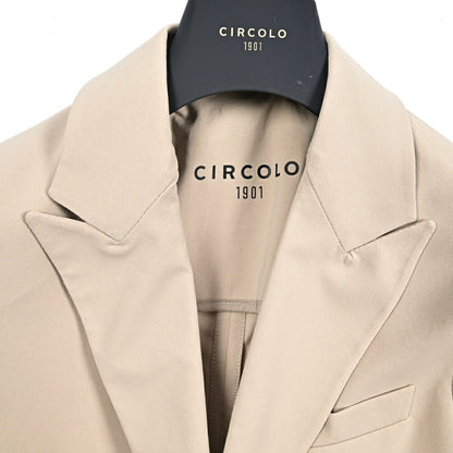 【P10倍】26SS CIRCOLO 1901 ストレッチコットン 2Bシングルテーラードイージージャケット イージーブレザー｜436872-44｜GUARDAROBA MILANO OFFICIAL STORE