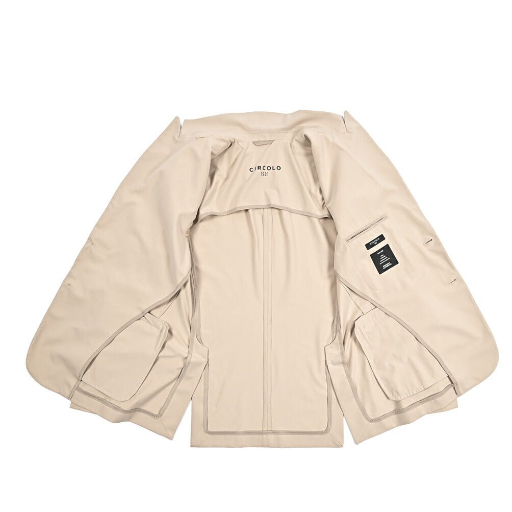 【P10倍】26SS CIRCOLO 1901 ストレッチコットン 2Bシングルテーラードイージージャケット イージーブレザー｜436872-44｜GUARDAROBA MILANO OFFICIAL STORE
