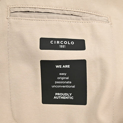 【P10倍】26SS CIRCOLO 1901 ストレッチコットン 2Bシングルテーラードイージージャケット イージーブレザー｜436872-44｜GUARDAROBA MILANO OFFICIAL STORE