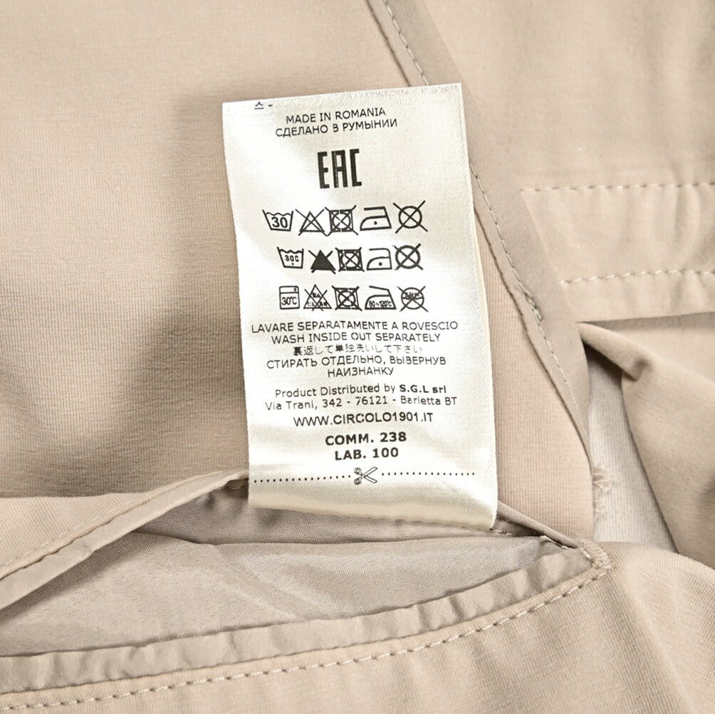 【P10倍】26SS CIRCOLO 1901 ストレッチコットン 2Bシングルテーラードイージージャケット イージーブレザー｜436872-44｜GUARDAROBA MILANO OFFICIAL STORE