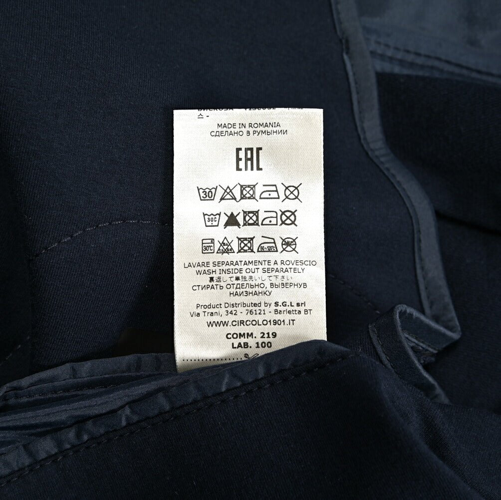 【P10倍】26SS CIRCOLO 1901 ストレッチコットンフリース 2Bシングルテーラードイージージャケット イージーブレザー｜436891-44｜GUARDAROBA MILANO OFFICIAL STORE