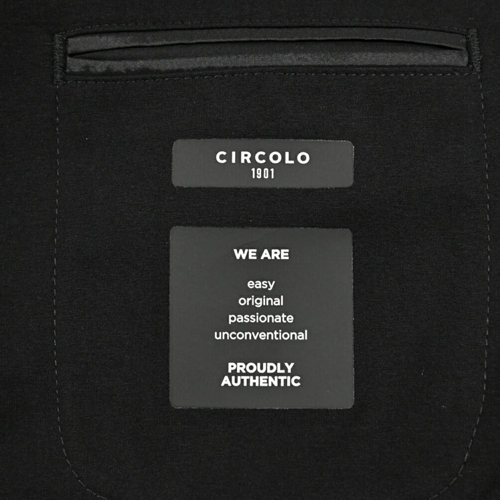 【P10倍】26SS CIRCOLO 1901 ストレッチコットン 2Bシングルテーラードイージージャケット イージーブレザー｜436910-44｜GUARDAROBA MILANO OFFICIAL STORE