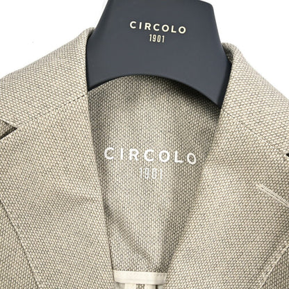 【P10倍】26SS CIRCOLO 1901 ストレッチコットン 2Bシングルテーラードイージージャケット イージーブレザー｜436929-44｜GUARDAROBA MILANO OFFICIAL STORE
