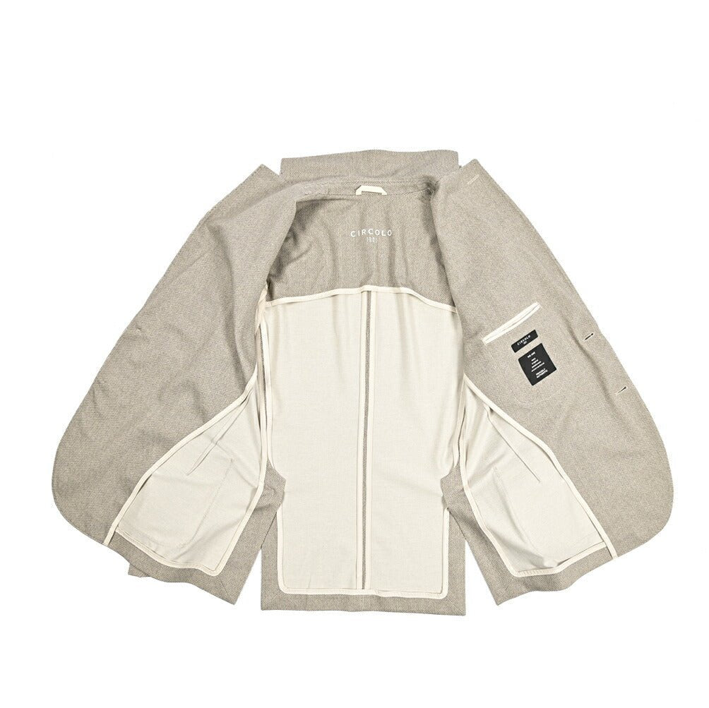 【P10倍】26SS CIRCOLO 1901 ストレッチコットン 2Bシングルテーラードイージージャケット イージーブレザー｜436929-44｜GUARDAROBA MILANO OFFICIAL STORE