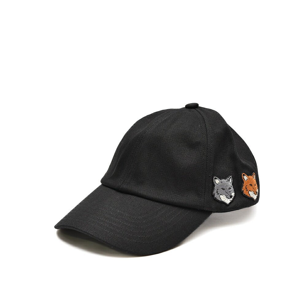 【P10倍】26SS MAISON KITSUNE コットン100% ダブルフォックスヘッド ベースボールキャップ｜437030｜GUARDAROBA MILANO OFFICIAL STORE
