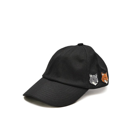 【P10倍】26SS MAISON KITSUNE コットン100% ダブルフォックスヘッド ベースボールキャップ｜437030｜GUARDAROBA MILANO OFFICIAL STORE