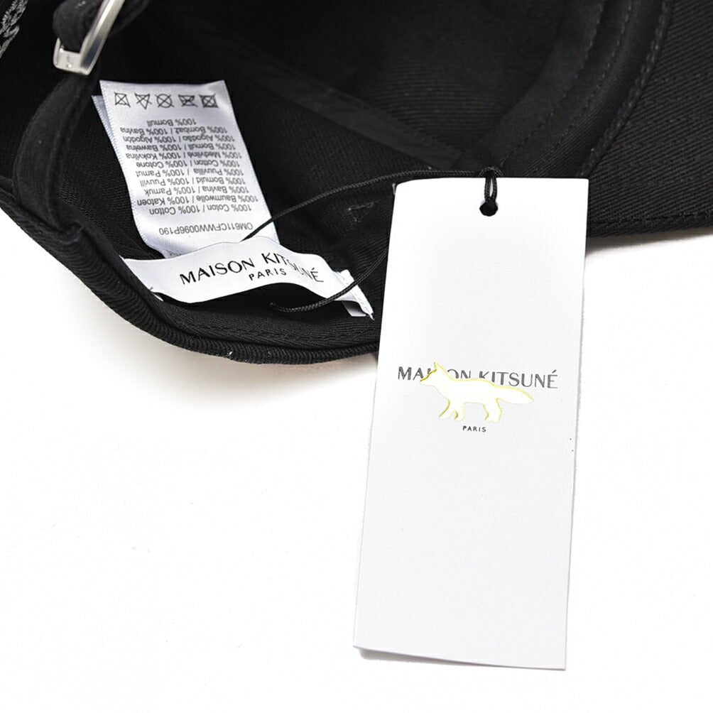 【P10倍】26SS MAISON KITSUNE コットン100% ダブルフォックスヘッド ベースボールキャップ｜437030｜GUARDAROBA MILANO OFFICIAL STORE
