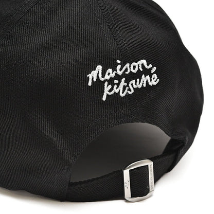 【P10倍】26SS MAISON KITSUNE コットン100% ダブルフォックスヘッド ベースボールキャップ｜437030｜GUARDAROBA MILANO OFFICIAL STORE