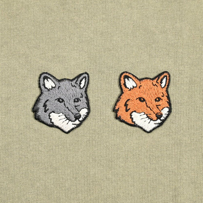 【P10倍】26SS MAISON KITSUNE オーガニックコットン100% ダブルフォックスヘッド半袖Tシャツ｜437009-XS｜GUARDAROBA MILANO OFFICIAL STORE