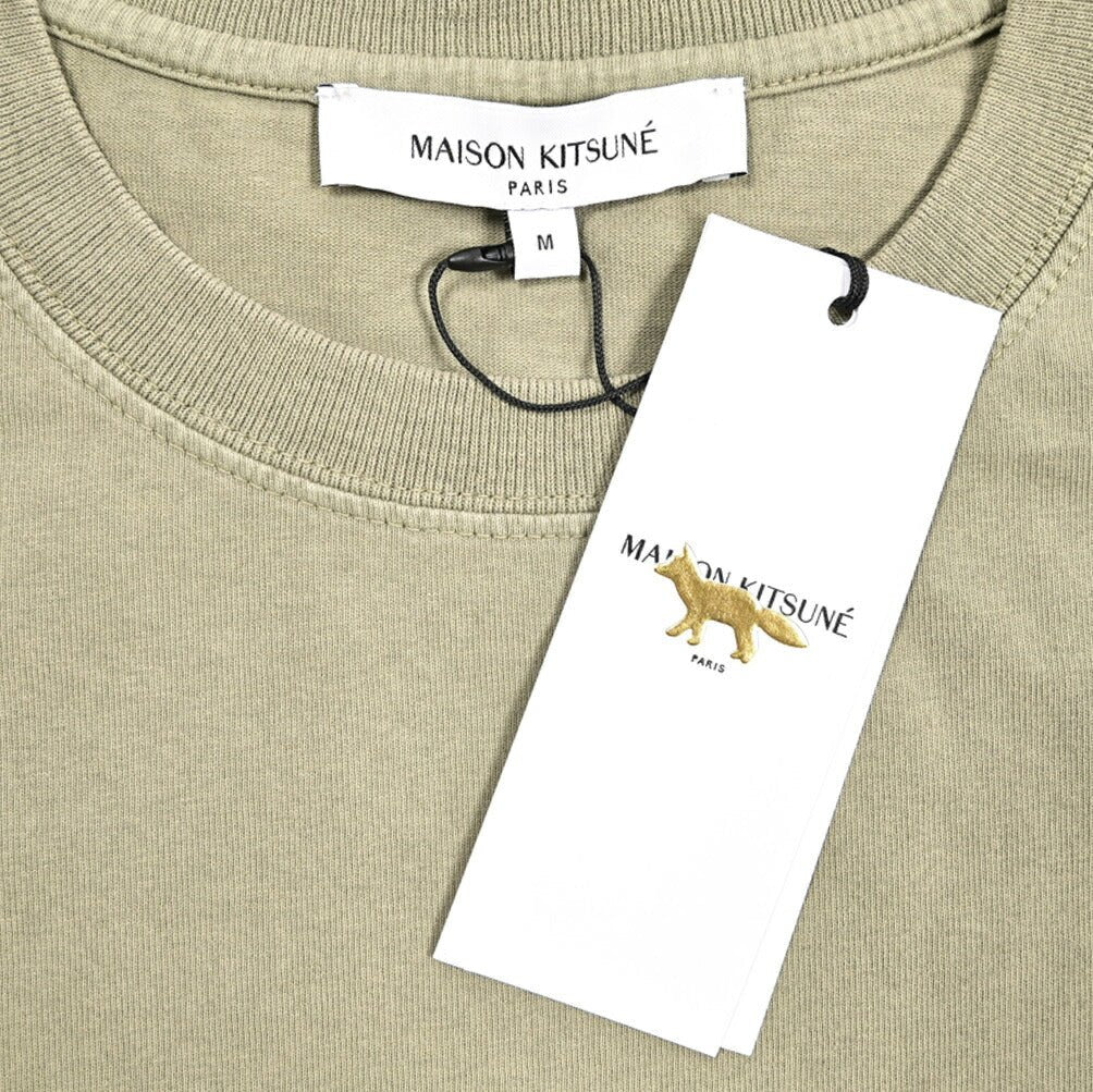 【P10倍】26SS MAISON KITSUNE オーガニックコットン100% ダブルフォックスヘッド半袖Tシャツ｜437009-XS｜GUARDAROBA MILANO OFFICIAL STORE
