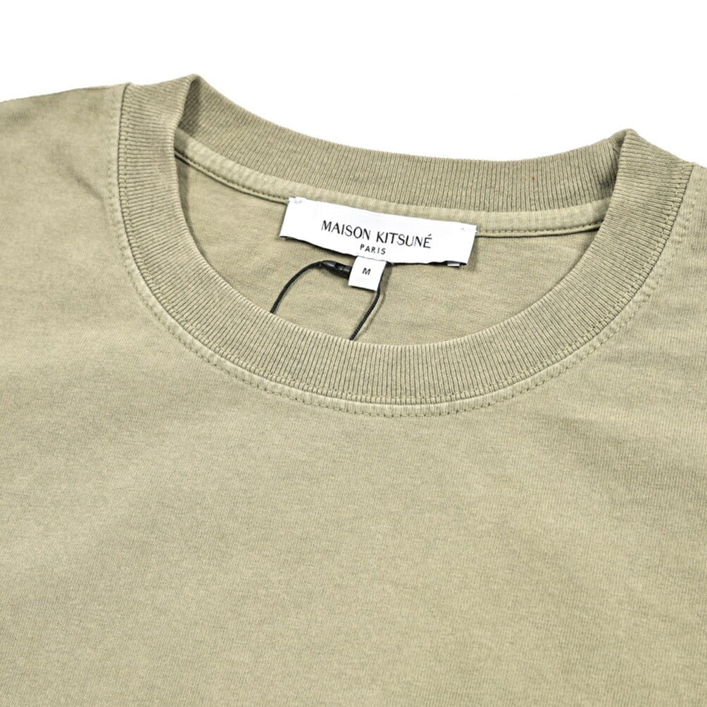 【P10倍】26SS MAISON KITSUNE オーガニックコットン100% ダブルフォックスヘッド半袖Tシャツ｜437009-XS｜GUARDAROBA MILANO OFFICIAL STORE