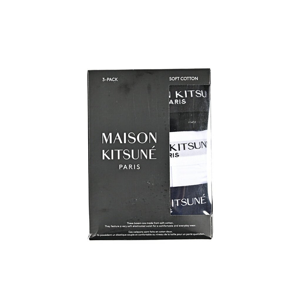 【P10倍】26SS MAISON KITSUNE 3パックボクサーパンツ アンダーウェア｜436938-XS｜GUARDAROBA MILANO OFFICIAL STORE