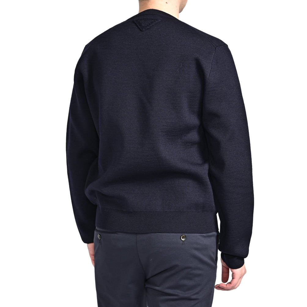 【P10倍】26SS PRADA ヴァージンウール クルーネックニットセーター｜435348-46｜GUARDAROBA MILANO OFFICIAL STORE