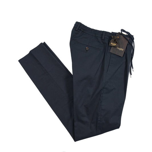 【P20倍】MOORER "ANTON - BI" ストレッチコットン ドローコード付きイージーパンツ｜437168-48｜GUARDAROBA MILANO OFFICIAL STORE