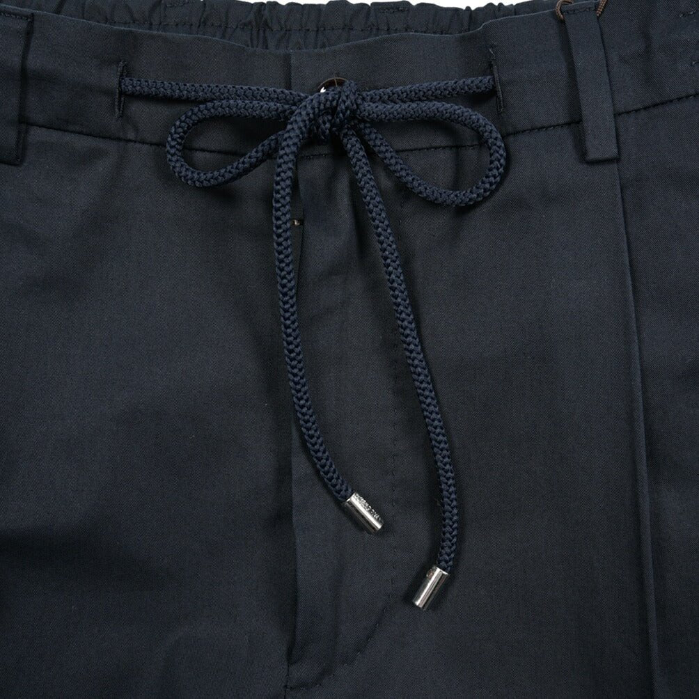 【P20倍】MOORER "ANTON - BI" ストレッチコットン ドローコード付きイージーパンツ｜437168-48｜GUARDAROBA MILANO OFFICIAL STORE