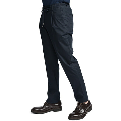 【P20倍】MOORER "ANTON - BI" ストレッチコットン ドローコード付きイージーパンツ｜437168-48｜GUARDAROBA MILANO OFFICIAL STORE