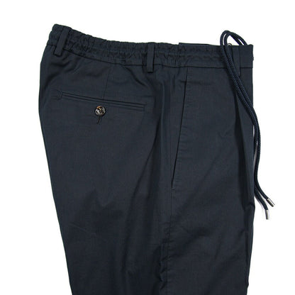 【P20倍】MOORER "ANTON - BI" ストレッチコットン ドローコード付きイージーパンツ｜437168-48｜GUARDAROBA MILANO OFFICIAL STORE