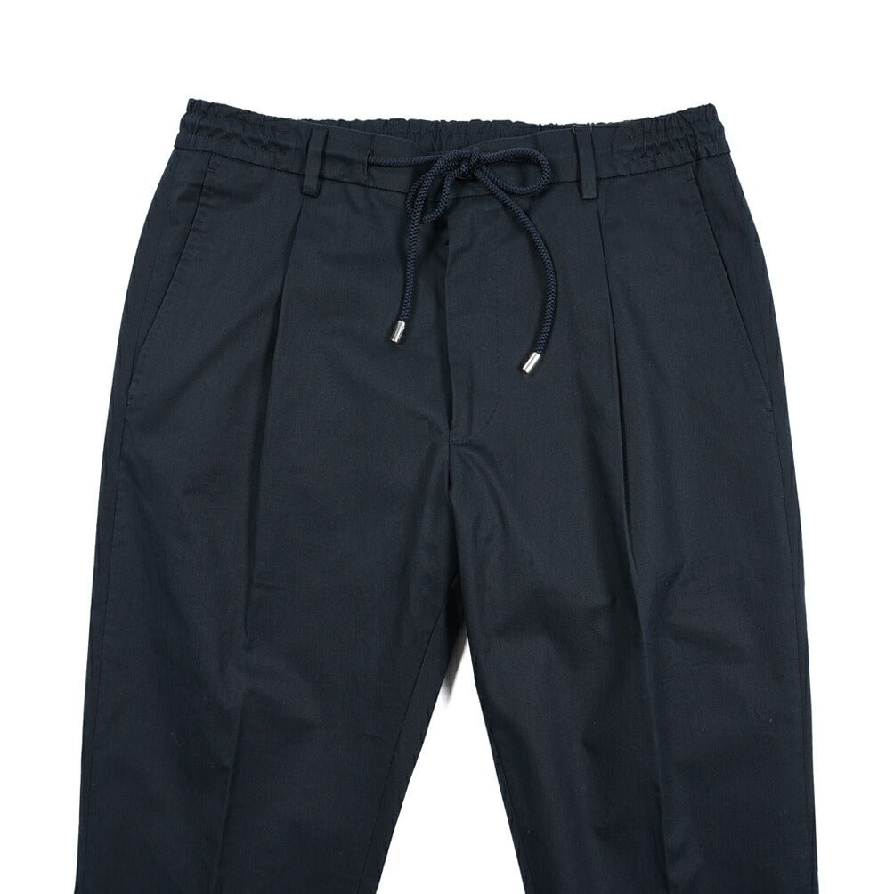 【P20倍】MOORER "ANTON - BI" ストレッチコットン ドローコード付きイージーパンツ｜437168-48｜GUARDAROBA MILANO OFFICIAL STORE