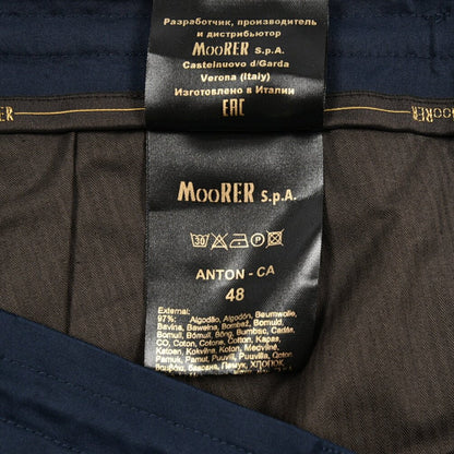【P20倍】MOORER "ANTON - CA" ストレッチコットン ドローコード付きイージーパンツ｜437170-46｜GUARDAROBA MILANO OFFICIAL STORE