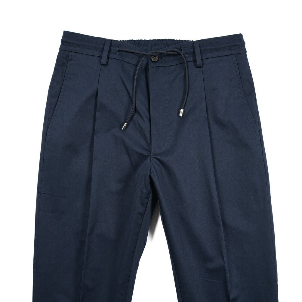 【P20倍】MOORER "ANTON - CA" ストレッチコットン ドローコード付きイージーパンツ｜437170-46｜GUARDAROBA MILANO OFFICIAL STORE
