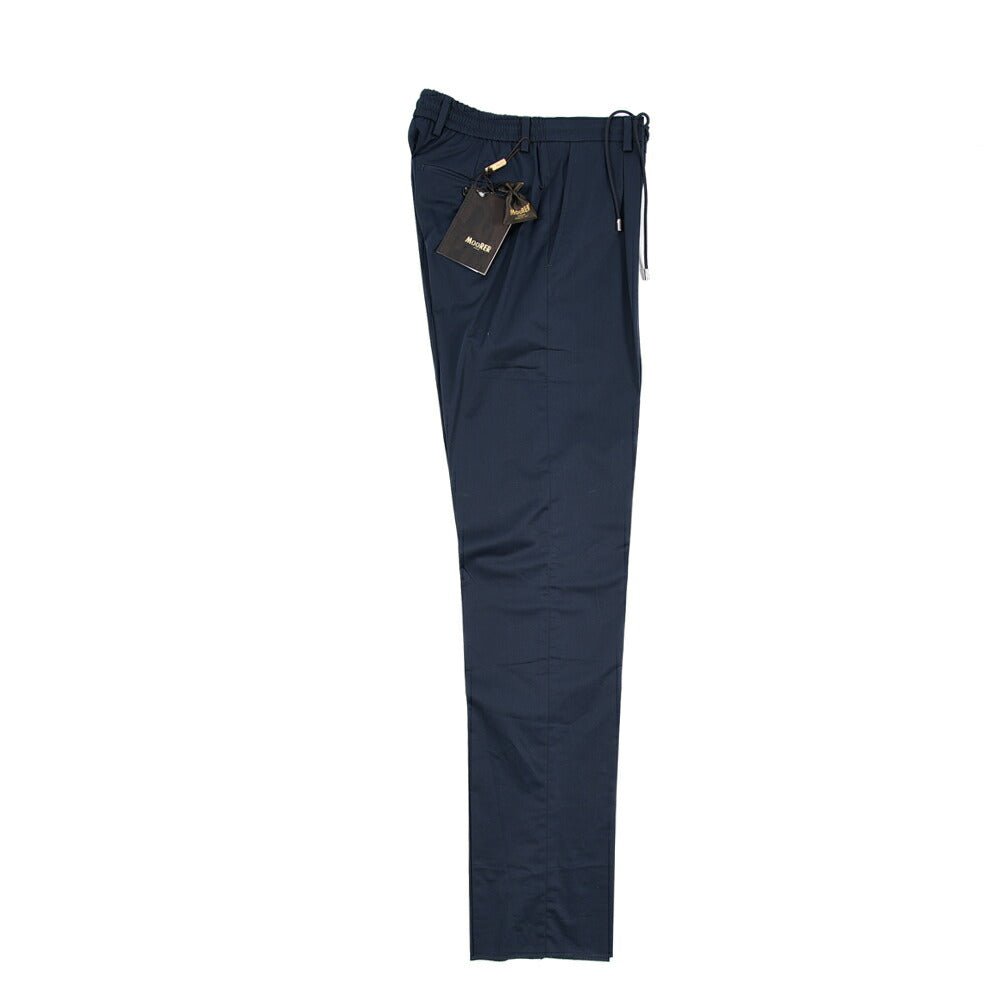 【P20倍】MOORER "ANTON - CA" ストレッチコットン ドローコード付きイージーパンツ｜437170-46｜GUARDAROBA MILANO OFFICIAL STORE