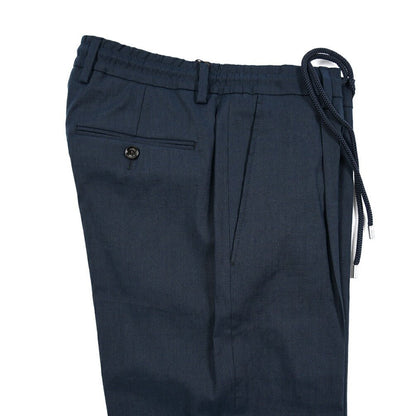 【P20倍】MOORER "ANTON - COR" リネン混コットン ドローコード付きイージースラックス｜437163-46｜GUARDAROBA MILANO OFFICIAL STORE