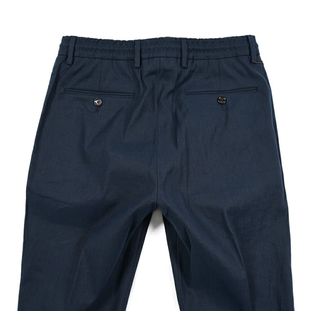 【P20倍】MOORER "ANTON - COR" リネン混コットン ドローコード付きイージースラックス｜437163-46｜GUARDAROBA MILANO OFFICIAL STORE