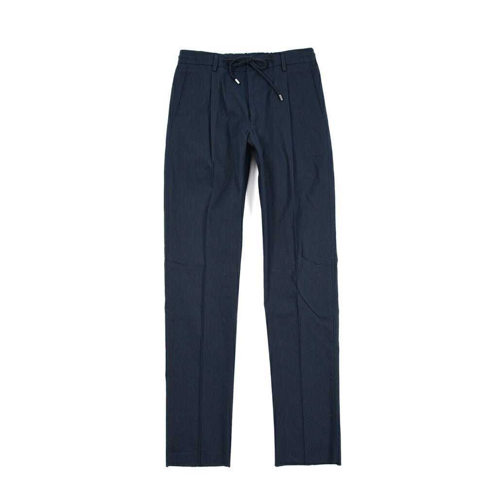 【P20倍】MOORER "ANTON - COR" リネン混コットン ドローコード付きイージースラックス｜437163-46｜GUARDAROBA MILANO OFFICIAL STORE